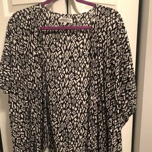 Black and white kimono